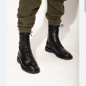 NEW Tory Burch Double T Combat Boots